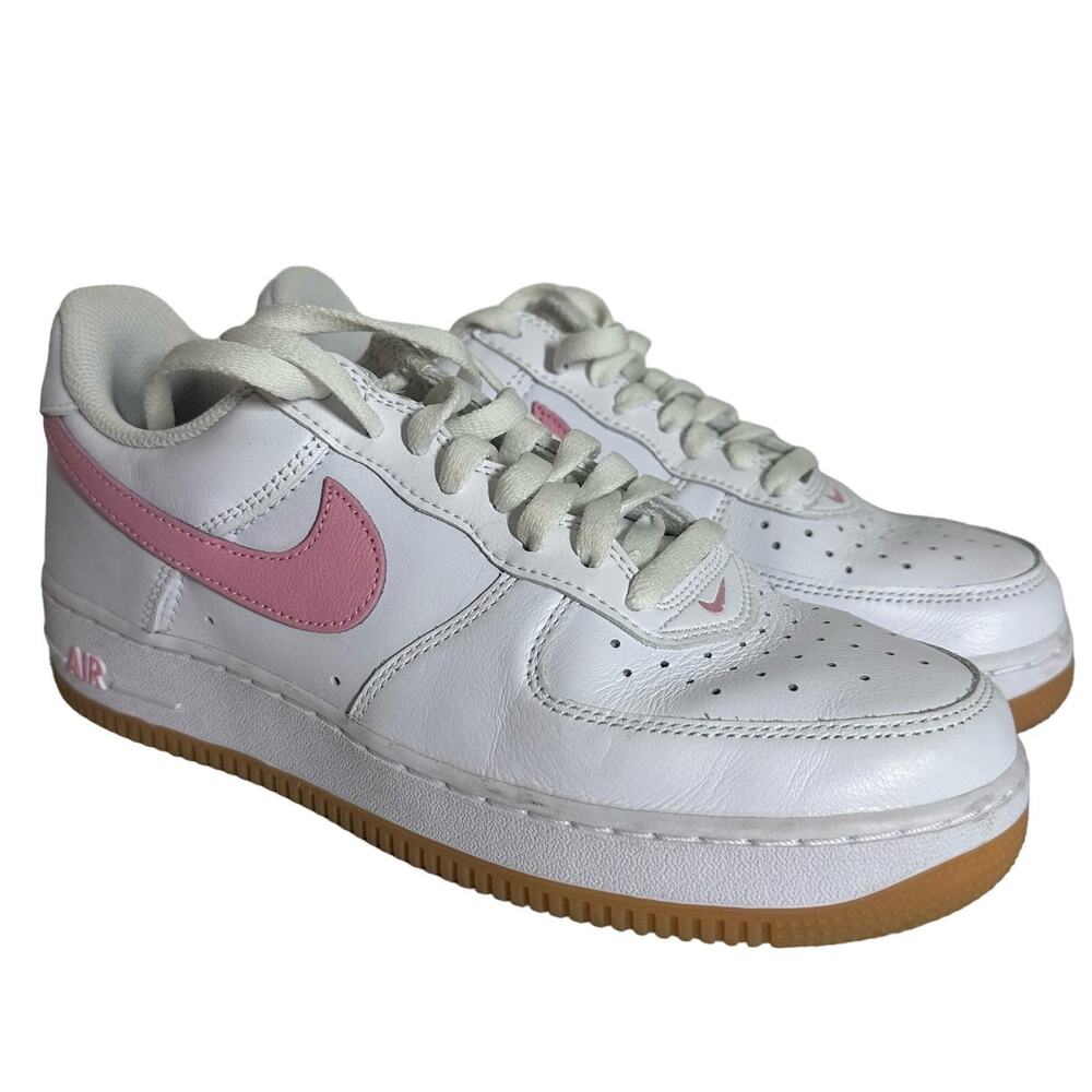 Nike Women's Air Force 1 Women's Low Retro Pink Gum White Sneakers Size 8.5